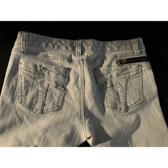 DAANG GOODMAN TRIPP NYC GRAY WASHED ZIP ACCENT JEGGING SKINNY JEANS Size 11 - Picture 11 of 15